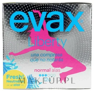 Прокладки гигиенические Evax Liberty Normal, с крылышками, 12 шт