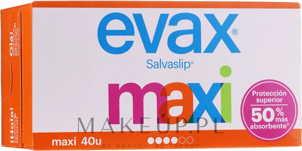 Гигиенические прокладки Evax Salvaslip Maxi, для ежедневной защиты, 40 шт