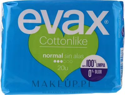 Прокладки гигиенические Evax Cottonlike Normal, без крылышек, 20 шт
