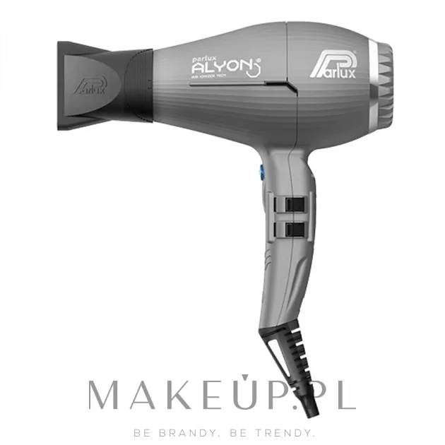 Фен для волос Parlux Alyon 2250 Вт графитовый, 2 насадки, ионизация и Hair Free System