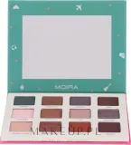 Палетка теней для век Moira Happy Go, Fly, Travel Shadow Palette — фото 1