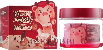 Пилинг-пэды для лица Elizavecca Hell-Pore Perfect Wine Sparkling Peeling Pad с красным вином и анисом, 30 шт