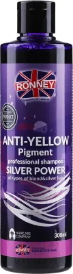 Шампунь Ronney Professional Silver Power серебристый против желтизны волос