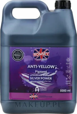 Шампунь Ronney Professional Silver Power серебристый против желтизны волос, 1000 мл