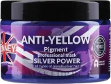 Маска для волос Ronney Professional Silver Power оттеночная, против желтизны, для блонда и седых волос, нейтрализация, 1000 мл — фото 1