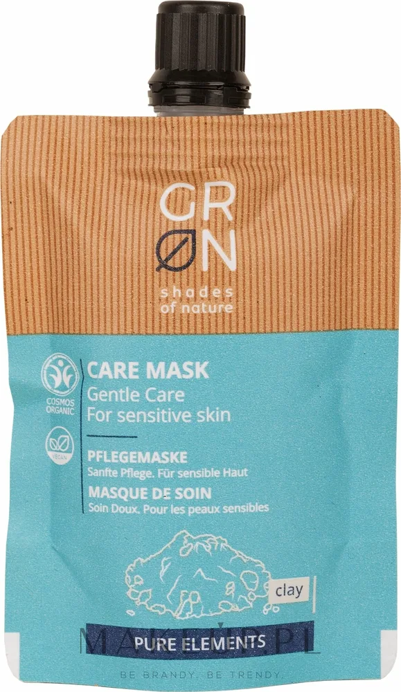 Успокаивающая маска с глиной для чувствительной кожи GRN Pure Elements Clay Cream Mask, 40 мл