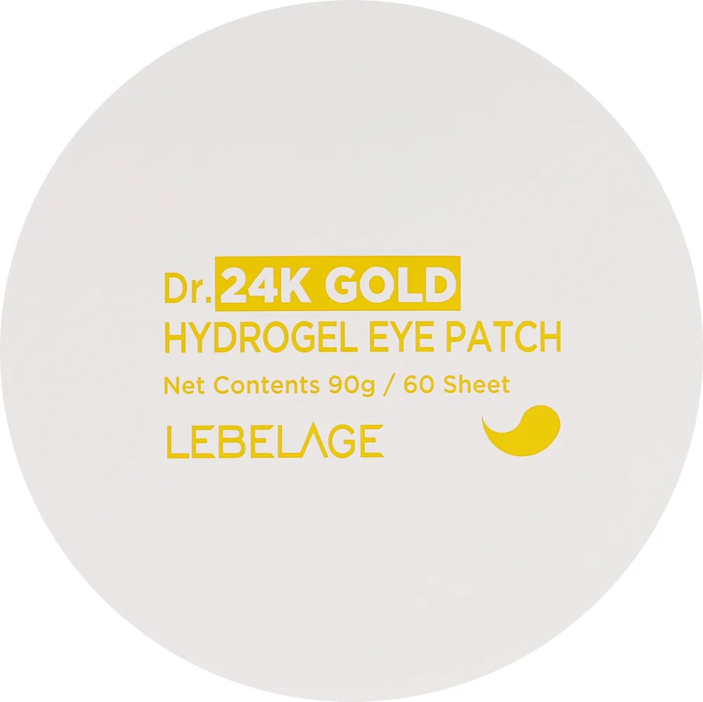 Патчи под глаза Lebelage 24K Gold Ampoule Hydrogel Eye Patch гидрогелевые, с коллоидным золотом, 60 шт