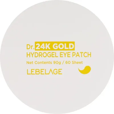 Патчи под глаза Lebelage 24K Gold Ampoule Hydrogel Eye Patch гидрогелевые, с коллоидным золотом, 60 шт