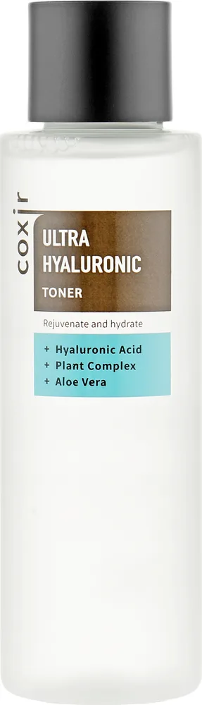 Тоник Coxir Ultra Hyaluronic с гиалуроновой кислотой, эдельвейсом и муцином улитки, 150 мл, для сухой кожи