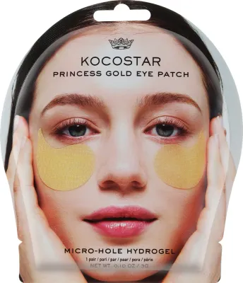 Патчи под глаза Kocostar Princess Eye Patch Gold гидрогелевые, золотые, 2 шт