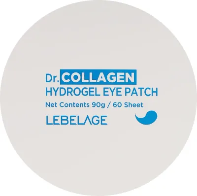 Патчи под глаза Lebelage Collagen Hyaluronic Ampoule Hydrogel Eye Patch гидрогелевые, с коллагеном, 60 шт
