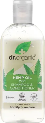 Шампунь и кондиционер 2 в 1 Dr Organic Bioactive Haircare Shampoo Conditioner, для мягкости и гладкости волос