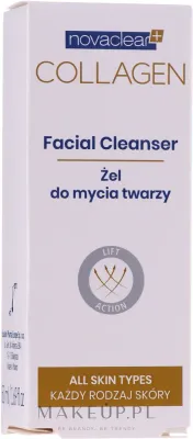 Гель для умывания с коллагеном и золотом Novaclear Collagen Facial Cleanser, 150 мл, Польша