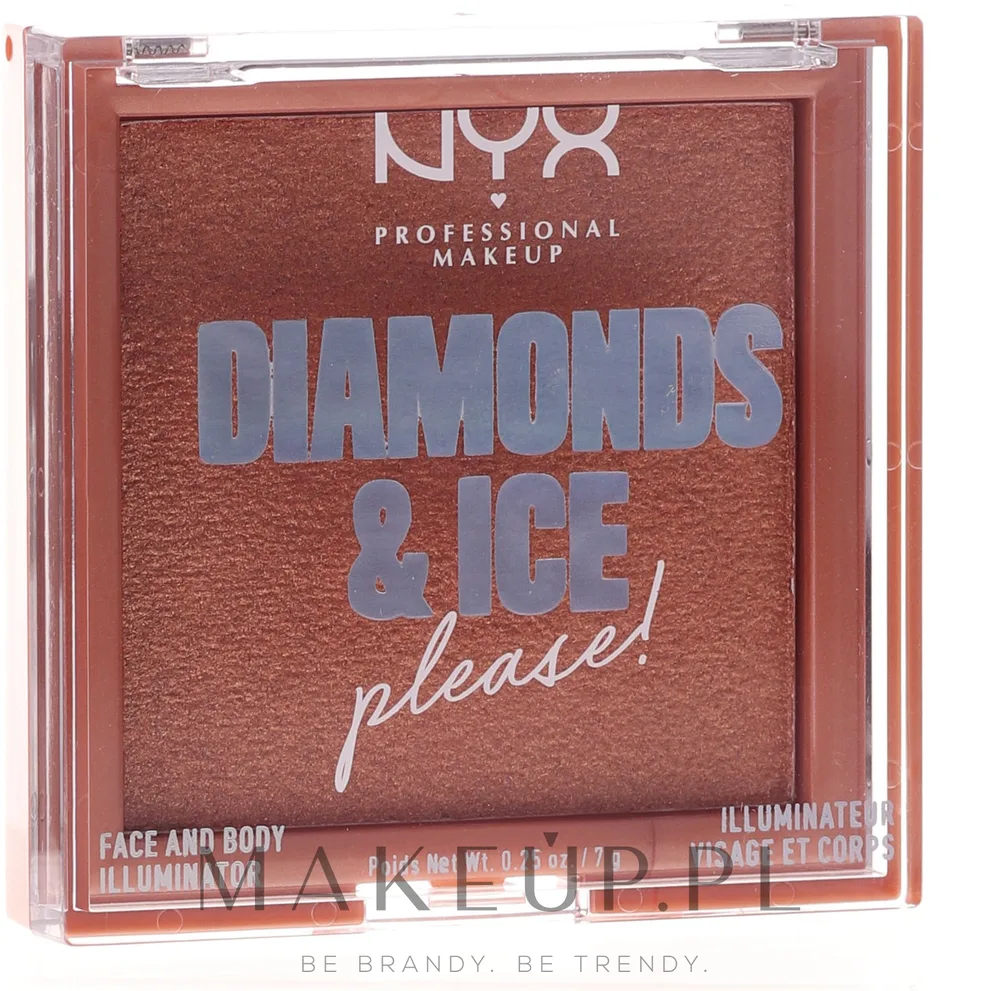 NYX Professional Makeup Rozświetlacz do twarzy i ciała - Хайлайтер для лица NYX Diamonds & Ice Face And Body, оттенок Citrine Dream