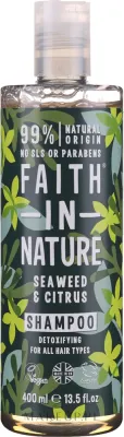 Шампунь для всех типов волос Faith In Nature Seaweed + Citrus Shampoo, с водорослями и цитрусами