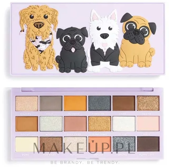 Палетка теней для век I Heart Revolution Revo-Pooches Eyeshadow Palette 18 оттенков