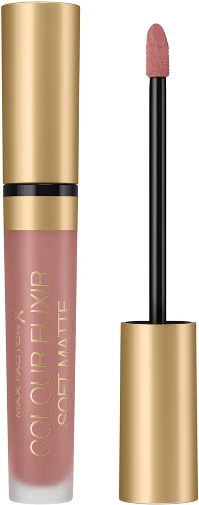 Помада для губ жидкая Max Factor Colour Elixir Soft Matte Lipstick матовая, с мягкой кисточкой, 4 мл, оттенок 005 - Sand Cloud