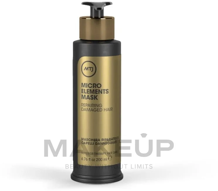 Маска для волос MTJ Cosmetics Microelements регенерирующая, для повреждённых волос, микроэлементы и годжи, 200 и 400 мл