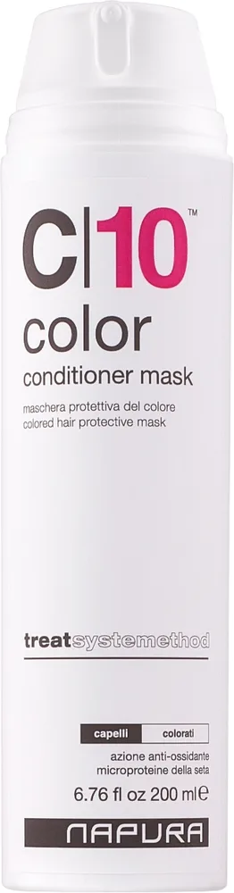 Маска для волос Napura C10 Color для окрашенных волос, протеины шёлка, экстракт красной смородины, защита цвета, 200 и