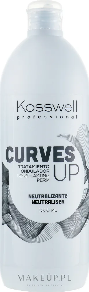 Нейтрализатор для волос Kosswell Professional Curves Up Neutraliser, для химической завивки, фиксирует локоны, 1000 мл