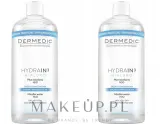Набор мицеллярной воды Dermedic Hydrain 3 с гиалуроном и мочевиной 2x500 мл — фото 2