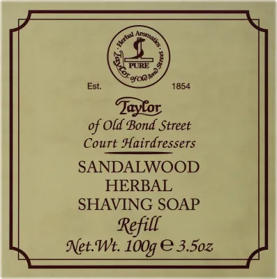 Мыло для бритья Taylor of Old Bond Street Sandalwood сандал сменный блок, 100 г