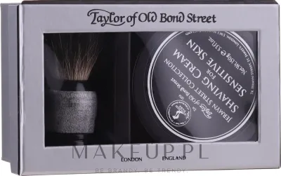 Taylor of Old Bond Street Jermyn Street набор для бритья помазок и крем для бритья 150 г, дорожный мужской набор для чувствительной кожи