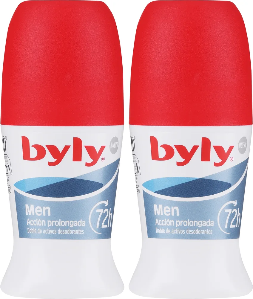 Набор шариковый дезодорант Byly For Men 72 часа для мужчин 2x50 мл