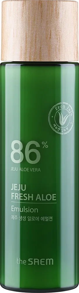 The Saem Jeju Fresh Aloe Emulsion эмульсия для лица увлажняющая с алоэ 155 мл, лосьон для лица с алоэ вера, корейский уход