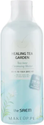 The Saem Healing Tea Garden вода очищающая для лица с чайным деревом 300 мл, успокаивающая Tea Tree Cleansing Water без смывания
