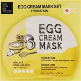 Too Cool For School Egg Cream Mask Hydration — увлажняющая тканевая маска с яичным желтком, 5 х 28 г, оттенок 5 x 28 г — фото 3