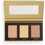 Набор палеток хайлайтеров Makeup Revolution Kitulec #GlowKitulca Highlighter Palette для лица и тела, база и топпер, 2 х 7,5 г — фото 4
