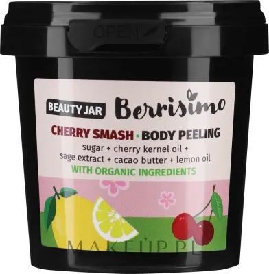 Beauty Jar Berrisimo Cherry Smash скраб для тела сахарный с маслом косточек вишни, пилинг для тела 300 г