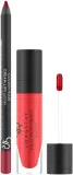 Набор для губ Golden Rose Matte LipKit Scarlet Red матовая помада и карандаш с маслом авокадо 5,5 мл + 1,6 г — фото 1