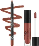 Набор для губ Golden Rose Matte LipKit Warm Sable матовая помада и карандаш с маслом авокадо 5,5 мл + 1,6 г — фото 2