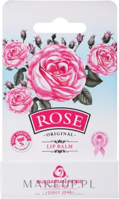 Бальзам для губ Bulgarian Rose Lip Balm с розой и маслом какао, 4,5 г