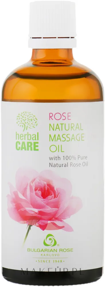 Масло для массажа Bulgarian Rose Herbal Care Роза, с маслом шиповника, 100 мл