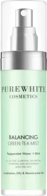 Мист-эссенция для лица Pure White Cosmetics Balancing Green Tea Mist успокаивающая, с зелёным чаем, 50 мл