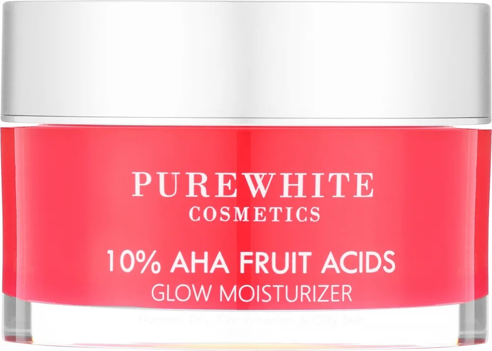 Крем для лица Pure White Cosmetics 10% AHA Fruit Acids Glow увлажняющий с фруктовыми кислотами 50 мл