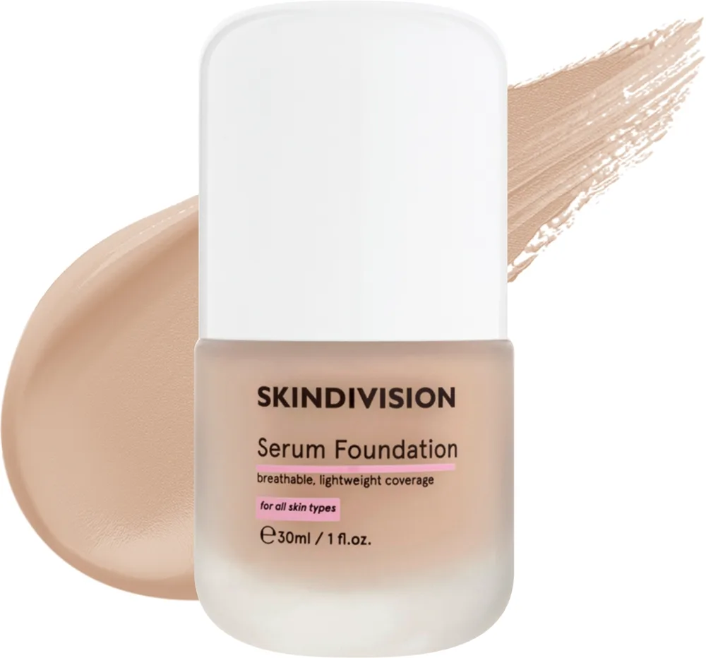 Тональная сыворотка SkinDivision Serum Foundation шелковистая, 30 мл, оттенок Light