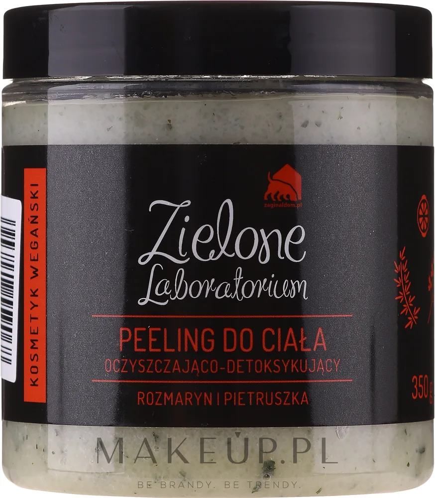 Скраб для тела Zielone Laboratorium очищающий с розмарином и петрушкой, 350 г