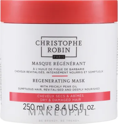 Маска для волос Christophe Robin Regenerating для сухих и повреждённых волос, масло опунции, экстракт инулы, 75, 250 и 500 мл