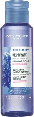 Yves Rocher Pur Bleuet средство для снятия макияжа с чувствительных глаз 100 мл, мягкая жидкость с васильком