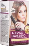 Набор Kativa Alisado Brasileno Straighten Blonde шампунь маска и кондиционер для выпрямления светлых волос — фото 1