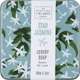 Мыло кусковое Scottish Fine Soaps Star Jasmine жасмин в жестяной банке, 100 г — фото 1