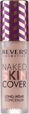Корректор для лица жидкий Revers Naked Skin Cover Long-Wear Concealer, стойкий, с флокированным аппликатором, 5,5 г