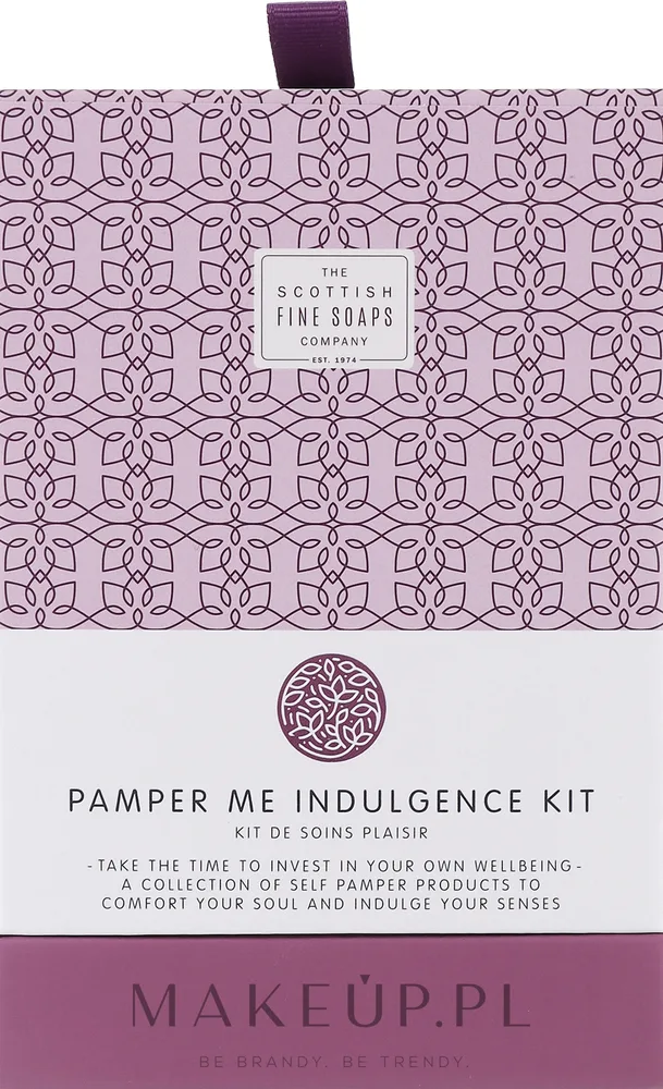 Набор Scottish Fine Soaps Pamper Me пена для ванны масло-баттер и свеча с лавандой и маслом ши 100+75 мл