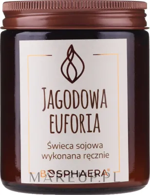 Соевая ароматическая свеча Bosphaera Berry Euphoria, 190 г