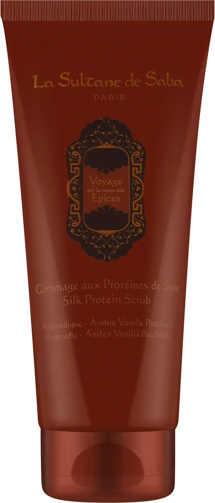 La Sultane de Saba Ayurvedique Ambre Vanille Patchouli — аюрведический скраб для тела, 200 мл