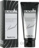 FarmStay Black Snail Deep Cleansing Foam пенка для умывания с муцином улитки 180 мл, глубокое очищение пор, с углём — фото 1